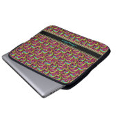 Psychedelisch Pink Aqua Pattern Tablet/Notebook Laptopschutzhülle (Vorne Knopf)