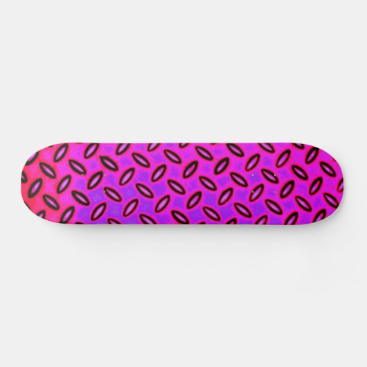 Psychedelisch Pink Gemusterte Skateboard (Horizontal)