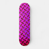 Psychedelisch Pink Gemusterte Skateboard (Vorderseite)