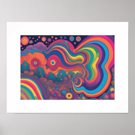 psychedelisch poster (Vorne)