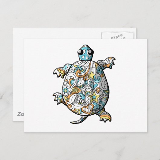 psychedelisch postkarte (Vorne/Hinten)