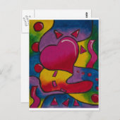 psychedelisch postkarte (Vorne/Hinten)