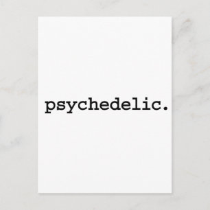 psychedelisch. postkarte