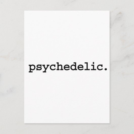 psychedelisch. postkarte (Vorderseite)