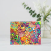 psychedelisch postkarte (Stehend Vorderseite)