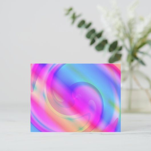 psychedelisch postkarte (Stehend Vorderseite)