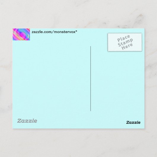 psychedelisch postkarte (Rückseite)