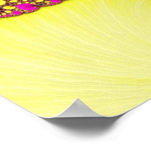 Psychedelisch Rabbit Hole Fraktal Abstrakt Art Poster (Ecke)