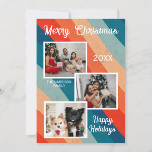 Psychedelisch Retro Groovy Wave Fotos Weihnachten