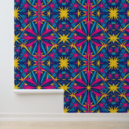 Psychedelisch Retro Kaleidoskop Peel und Stick Tapete