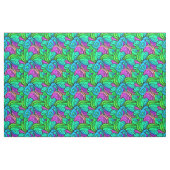 Psychedelisch Retro Muster Blau Grün Aquamarin Lil Stoff (Fat Quarter (45,7 x 55,9 cm))