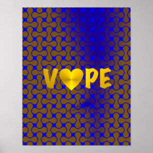 Psychedelisch Retro Vape Herz Poster