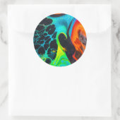 Psychedelisch Runder Aufkleber (Tasche)