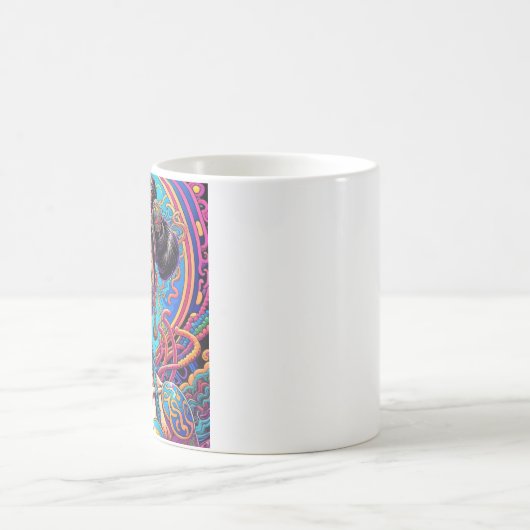 Psychedelisch Sage was! Kunst Kaffeetasse (Mittel)