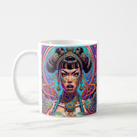 Psychedelisch Sage was! Kunst Kaffeetasse (Links)