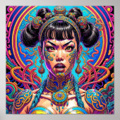 Psychedelisch Sage was! Kunst Poster (Vorne)