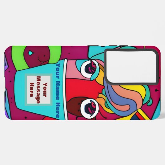 psychedelisch samsung galaxy hülle (Linke Seite)