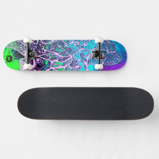 Psychedelisch Skateboard (Horizontal)