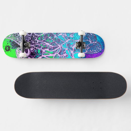 Psychedelisch Skateboard (Horizontal)