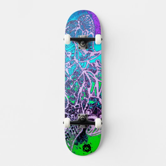 Psychedelisch Skateboard (Vorderseite)