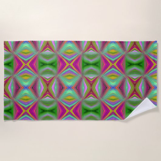 Psychedelisch Strandtuch (Vorderseite)