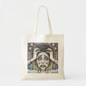 Psychedelisch Surreal Art Tote Bag - emotionales G Tragetasche (Vorne)