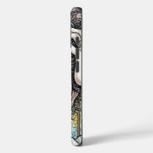 Psychedelisch Surreal Face iPhone Case - emotional (Rückseite / Links)