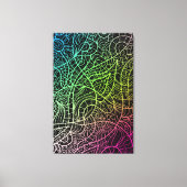 Psychedelisch Surreal Rainbow Color Lines Dreamsca Leinwanddruck (Vorderseite)