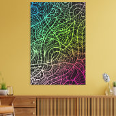 Psychedelisch Surreal Rainbow Color Lines Dreamsca Leinwanddruck (Insitu (Wohnzimmer))