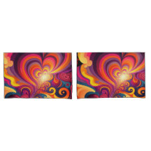 Psychedelisch Surreal Swirt Herzmuster