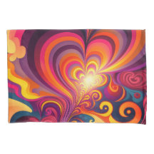 Psychedelisch Surreal Swirt Herzmuster