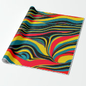 Psychedelisch Swirl Geschenkpapier (Ungerollt)