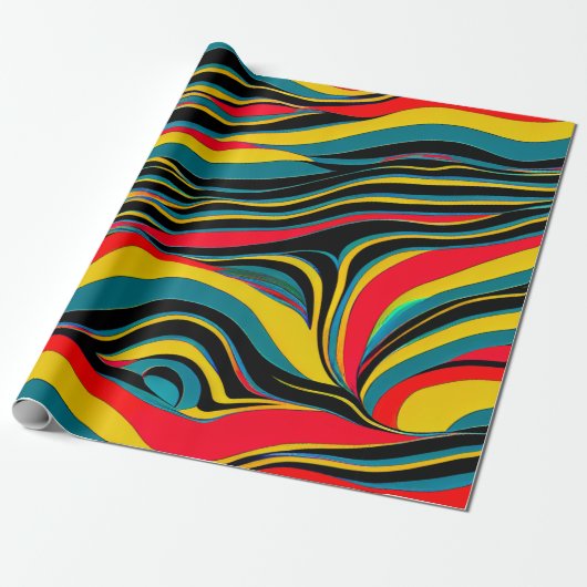 Psychedelisch Swirl Geschenkpapier (Ungerollt)