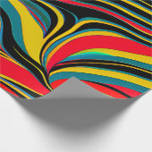 Psychedelisch Swirl Geschenkpapier (Ecke)