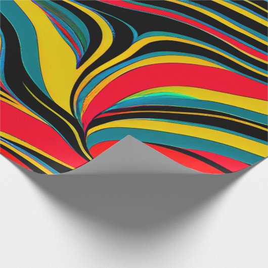 Psychedelisch Swirl Geschenkpapier (Ecke)