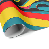 Psychedelisch Swirl Geschenkpapier (Rolleneckpunkt)