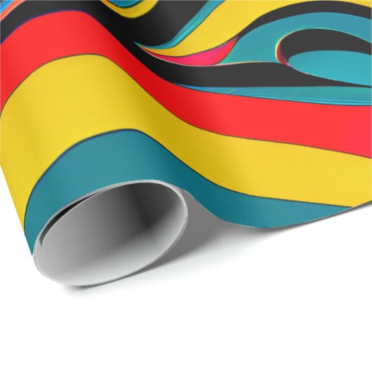 Psychedelisch Swirl Geschenkpapier (Rolleneckpunkt)