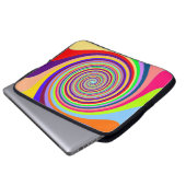 Psychedelisch Swirl Notebook-Computer-Sieb Laptopschutzhülle (Vorne Knopf)