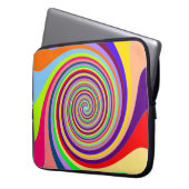 Psychedelisch Swirl Notebook-Computer-Sieb Laptopschutzhülle (Vorderseite Links)