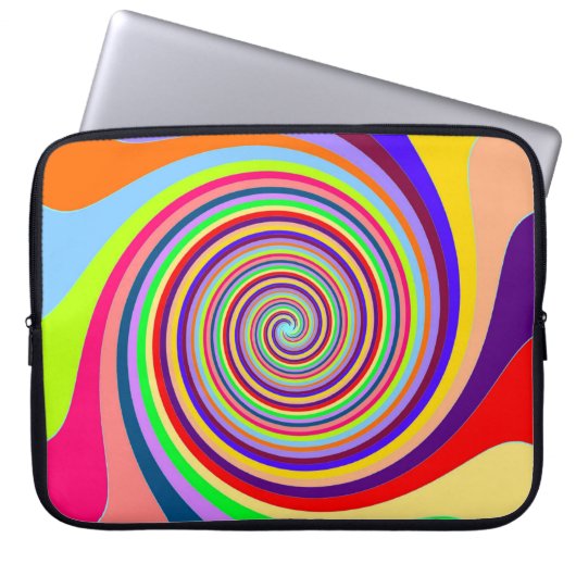 Psychedelisch Swirl Notebook-Computer-Sieb Laptopschutzhülle (Vorderseite)