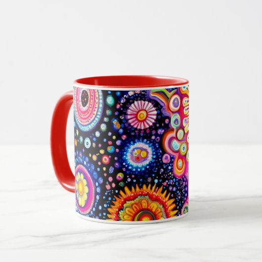 psychedelisch tasse (Vorderseite Links)
