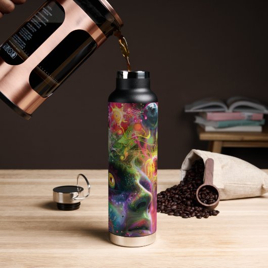 Psychedelisch Trinkflasche (Kaffee)