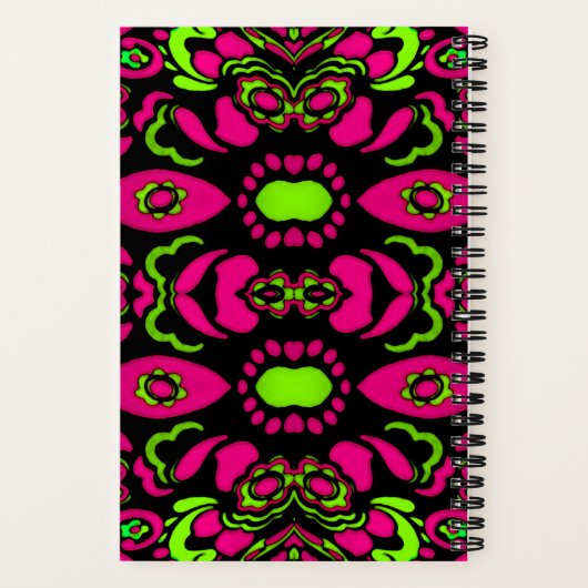 Psychedelisch-Trippy-Colorful Notizblock (Rückseite)