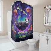 Psychedelisch Trippy Hippie Opossum Custom Persona Duschvorhang (Beispiel)