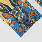 Psychedelisch Trippy Rabbit Hare Decoupage L&R 151 Seidenpapier (Ausschnitt)