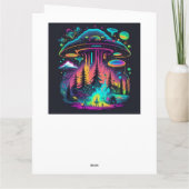 Psychedelisch UFO Fantasy Art Geburtstag Karte (Rückseite)