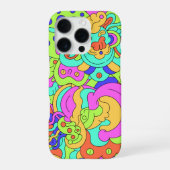 Psychedelisch verzerrte Faces Phone Case iPhone Hülle (Rückseite)