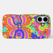 Psychedelisch verzerrte Gesichter iPhone / iPad Ge Case-Mate iPhone Hülle (Rückseite (Horizontal))