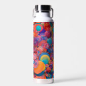 "Psychedelisch Vinyl Textures Edelstahl Wein Trinkflasche (Vorne)