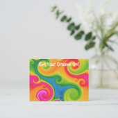 Psychedelisch Visitenkarte (Stehend Vorderseite)